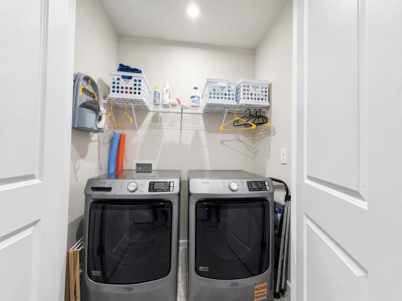 Your private laundry closet comes fully equipped with a washer, dryer, iron, and everything you need to keep your wardrobe fresh during your stay.