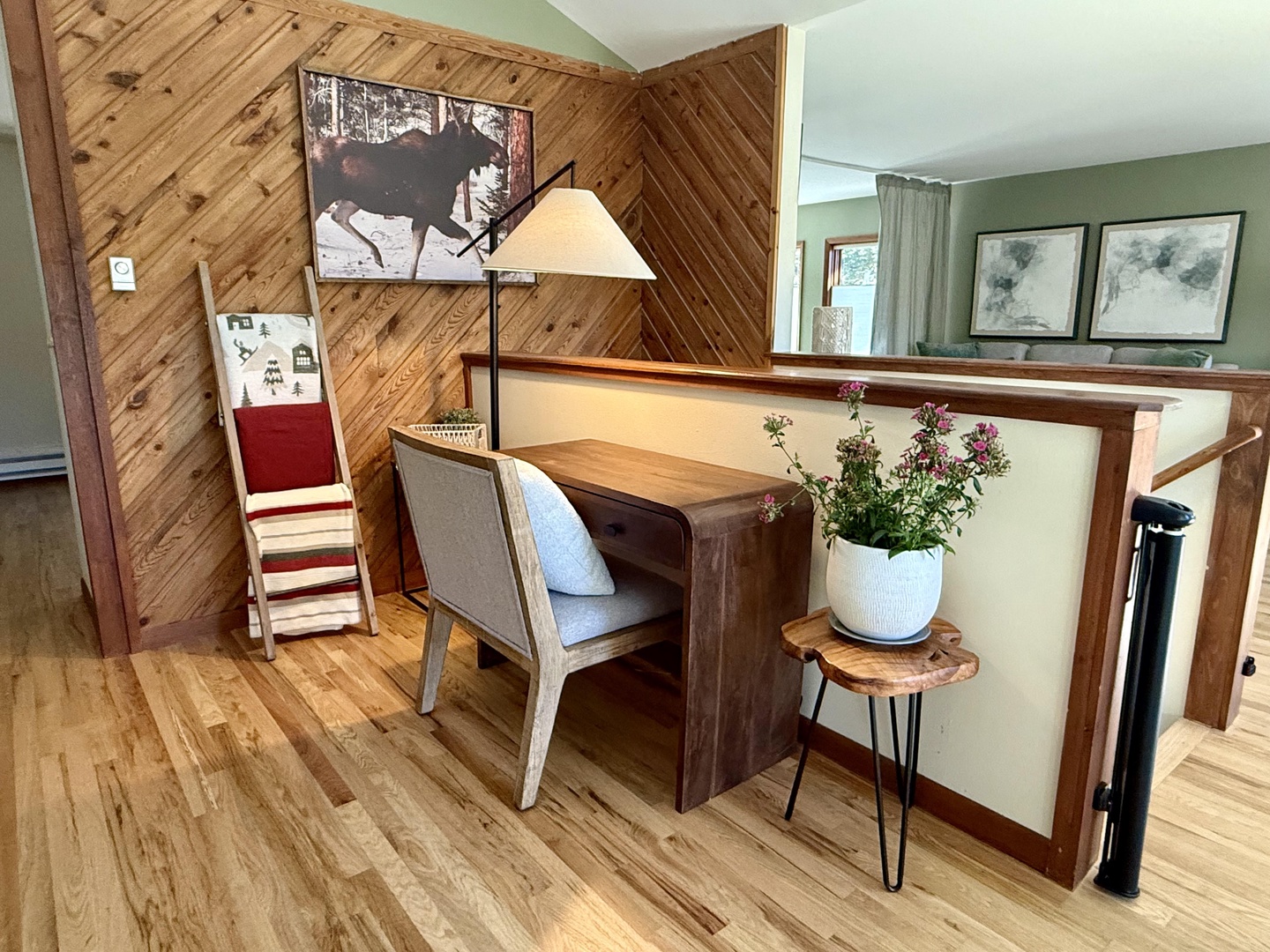 Working on the road? There's a perfect space for you to setup your laptop!