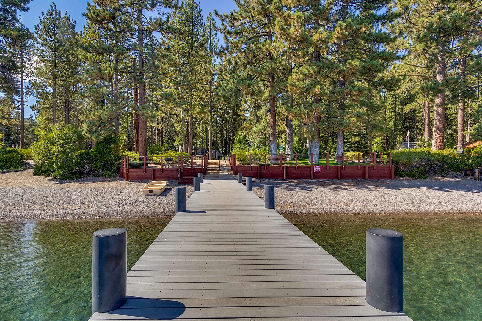 The beautiful HOA pier and beach, access included in your stay.