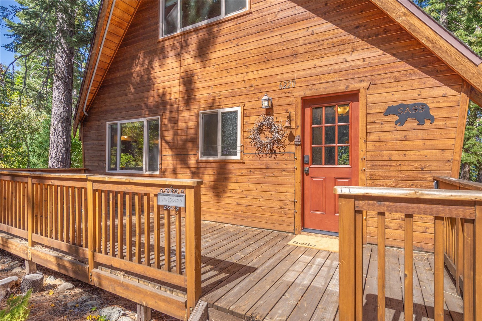 Your charming front entrance to the home.