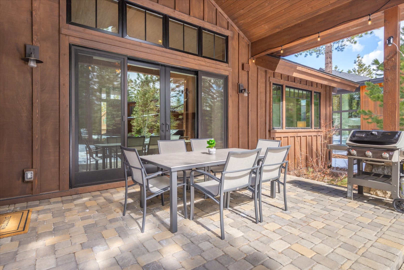 Step onto your private patio where mountain air meets comfort—dine alfresco at your table, fire up the grill for evening meals.