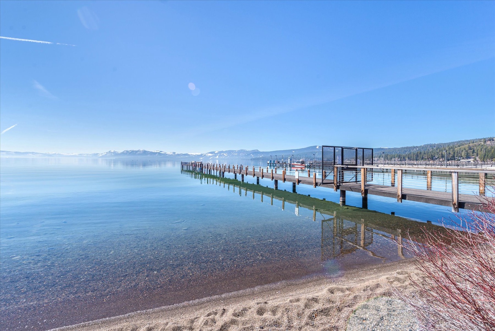 Enjoy private access to Lake Tahoe and the condo complex pier.