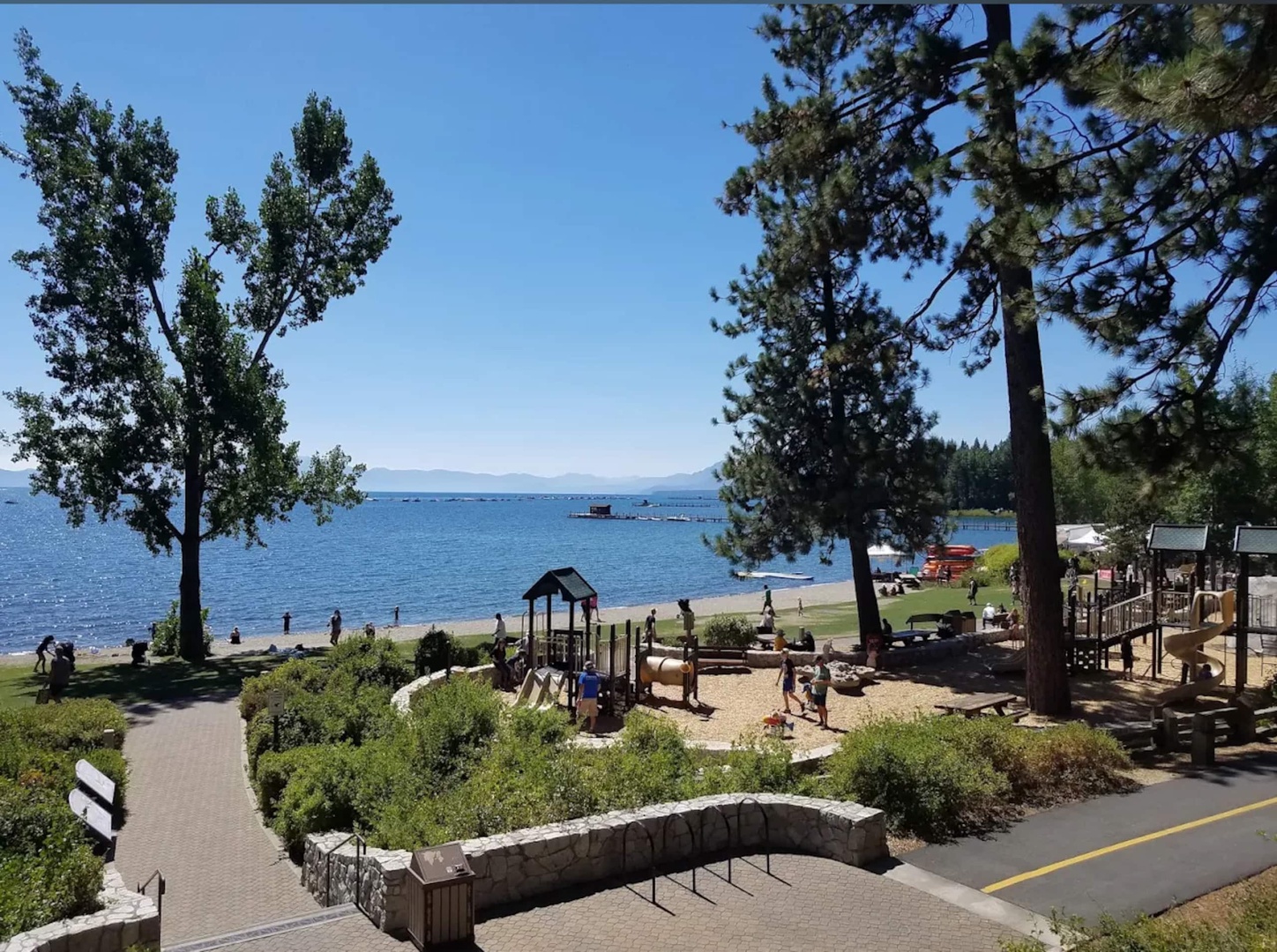 Kids will love the Tahoe Park playground and beach with private HOA access.