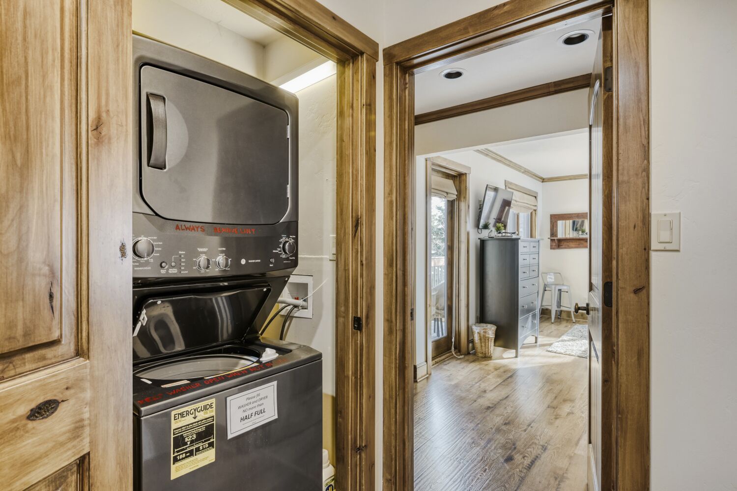 Your convenient in-unit laundry lets you pack light and stay fresh throughout your getaway.