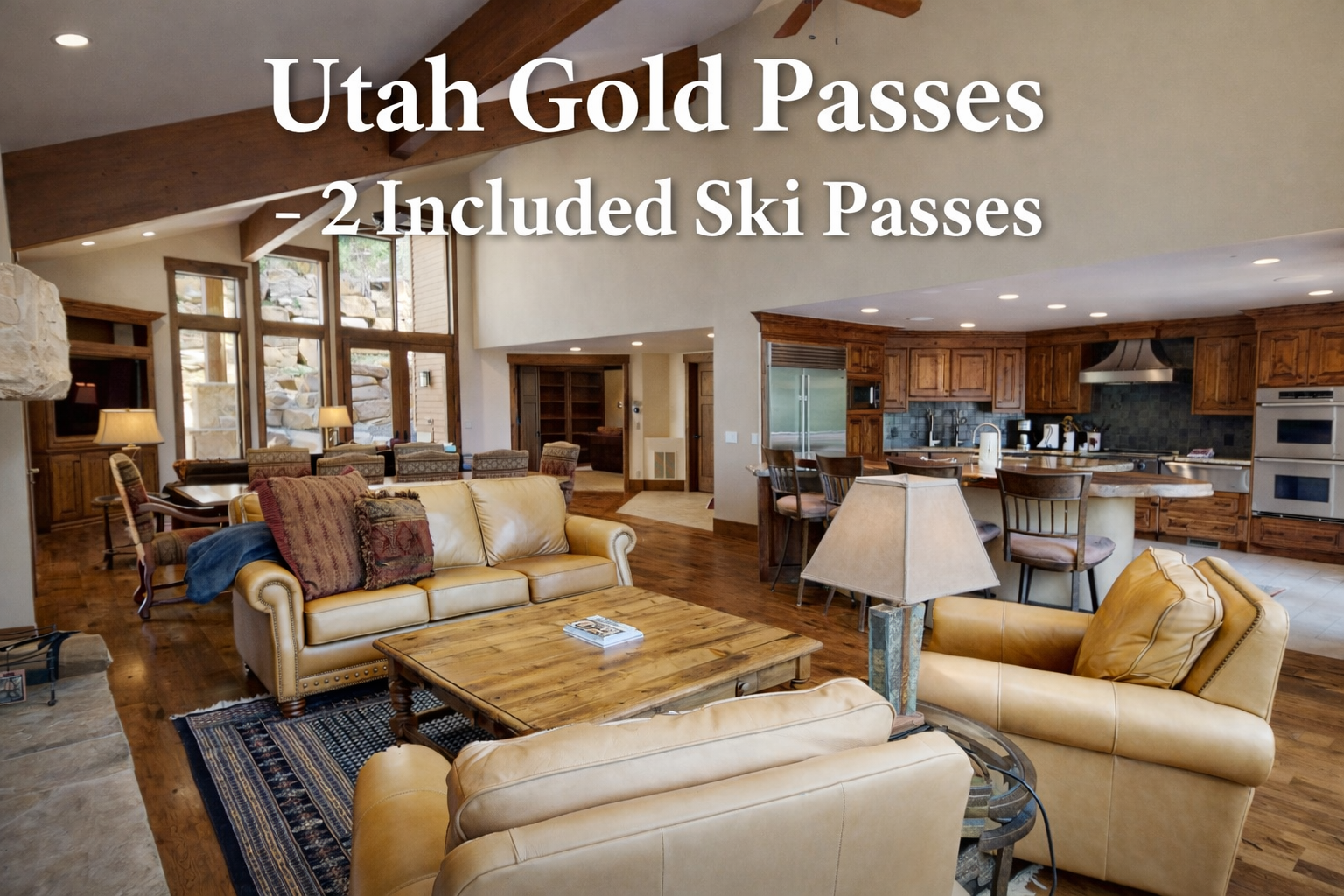 Enjoy a luxurious stay with complimentary Utah Gold Passes for two. Our inviting living space is the perfect base for your ultimate ski adventure.
