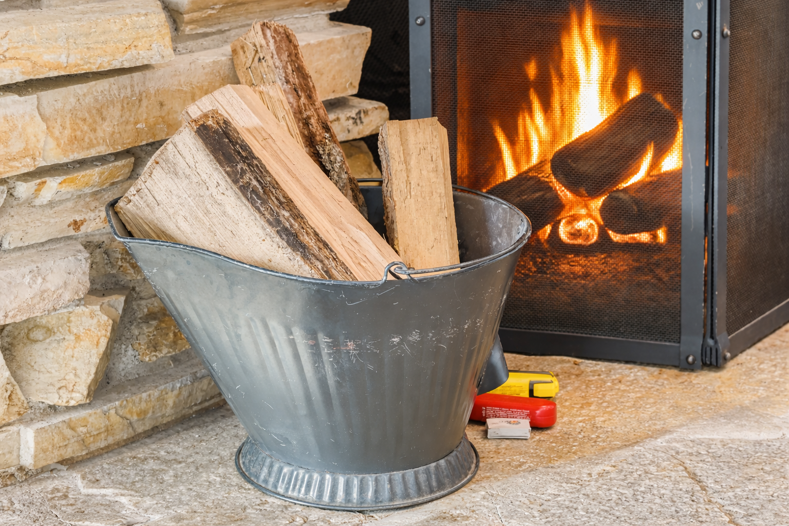 Cozy up by your fireplace with perfectly seasoned firewood ready for those relaxing evenings at the property.