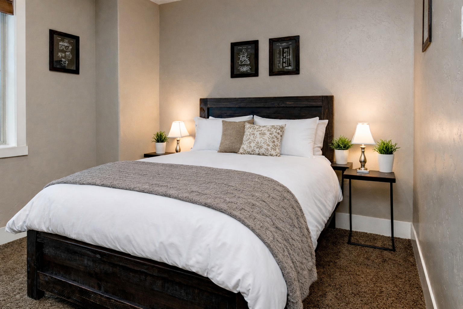 Sink into crisp white linens and soft lighting after your day of exploring. Your peaceful retreat awaits with thoughtful touches.