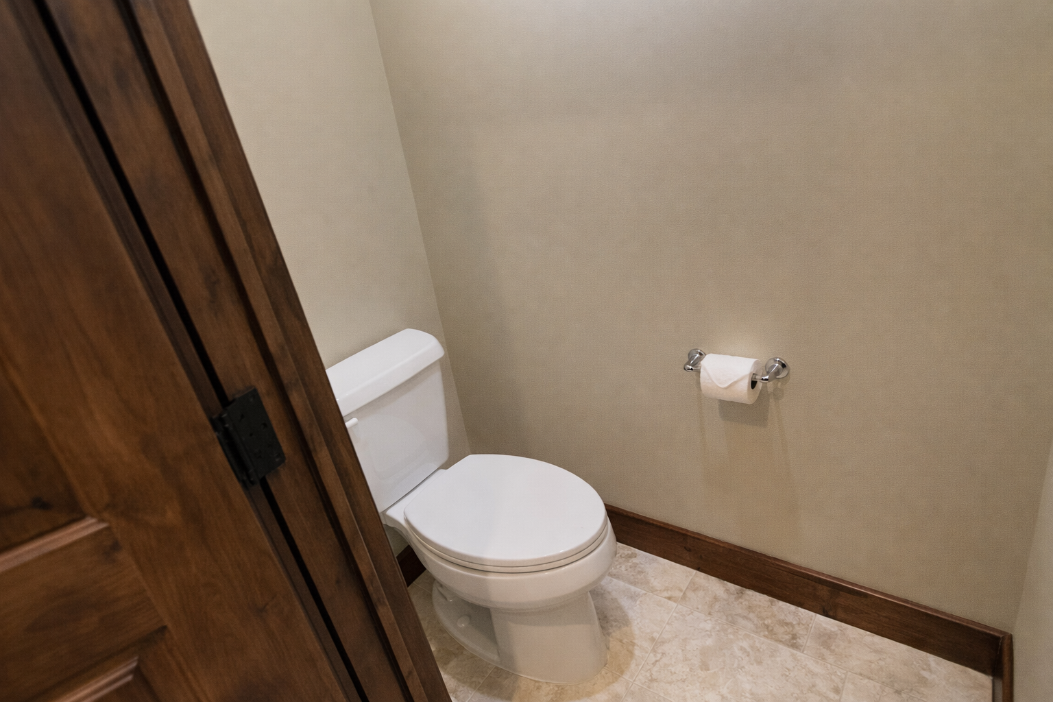 A sparkling clean, primary ensuite bathroom for your convenience.