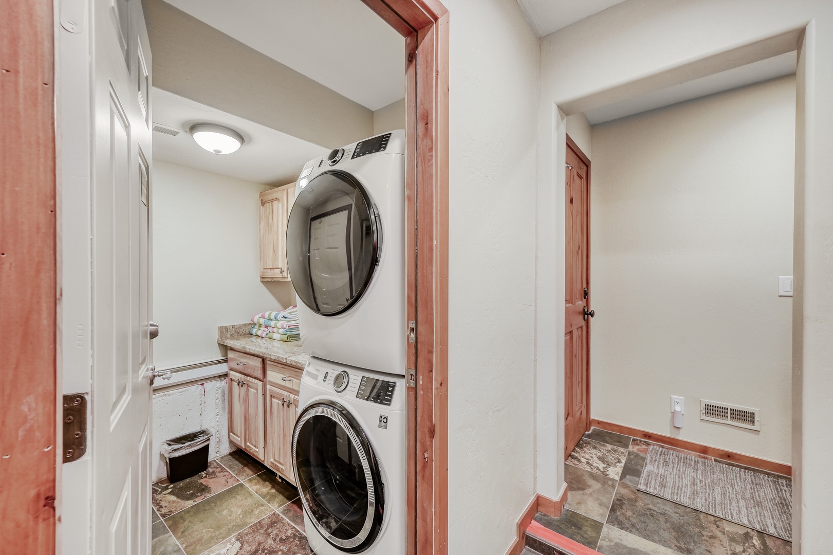 Convenient in-unit laundry with a full-size washer and dryer. Keep your gear fresh for exploring Park City's mountains.