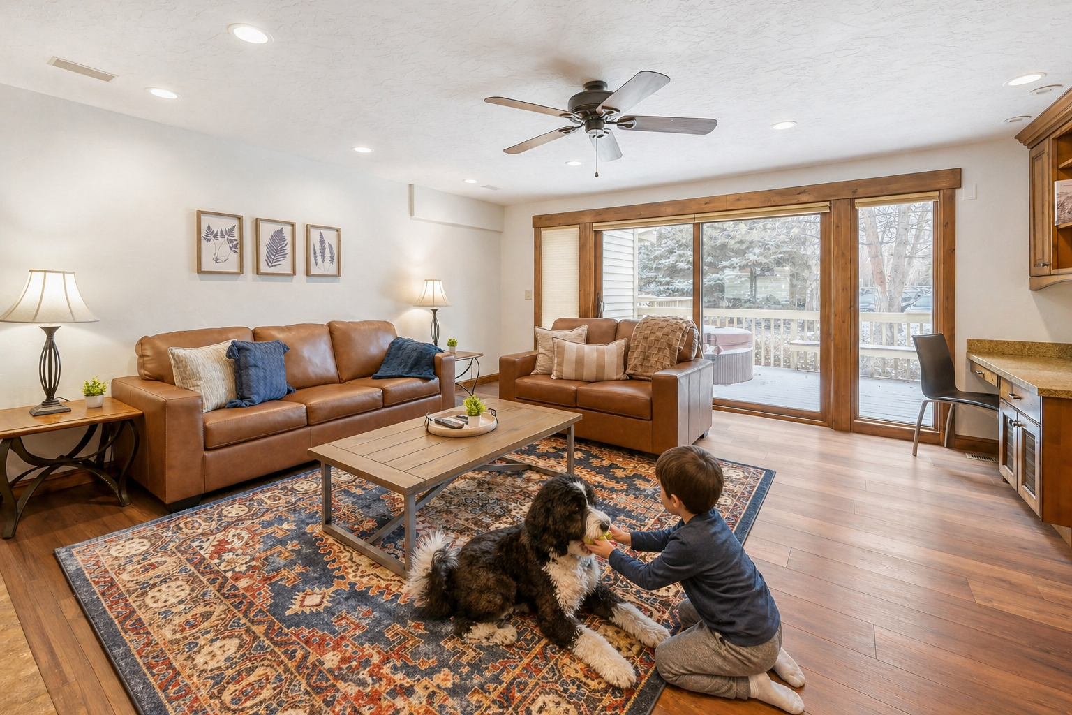 family and pets welcome