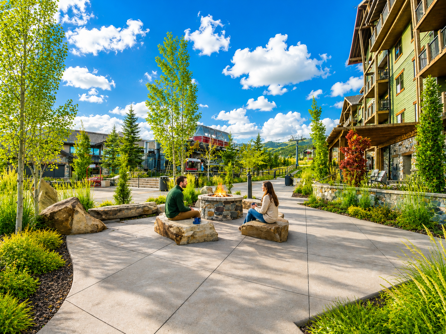 Enjoy the beautiful community grounds