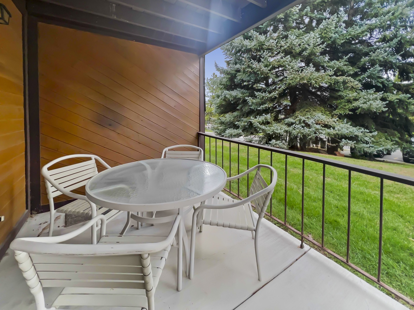 Step out onto your private balcony to enjoy morning coffee or an evening glass of wine surrounded by peaceful, tree-lined views and fresh mountain air.