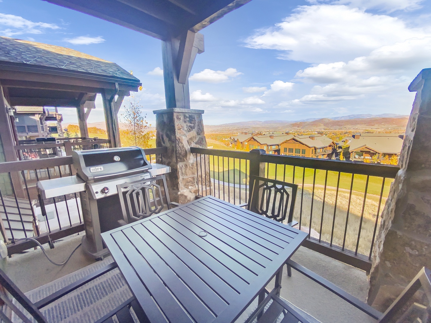 Step onto your private covered balcony and take in sweeping desert valley views while grilling dinner. Perfect for morning coffee or sunset gatherings with loved ones.