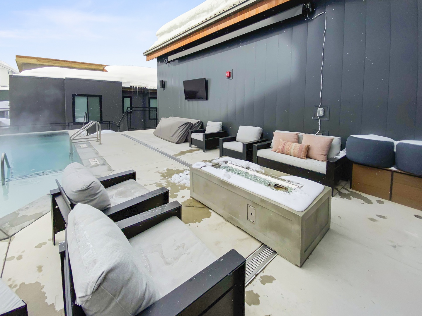 Community Outdoor Seating with Firepit