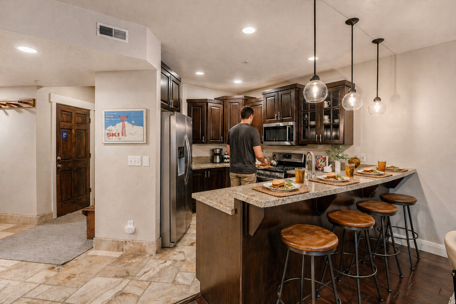 meals are easy in your full sized kitchen