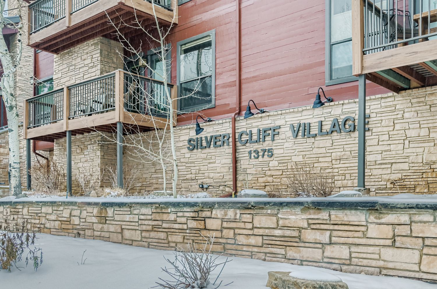 Silver Cliff Village property entrance with clear signage and address marking for easy guest identification upon arrival.