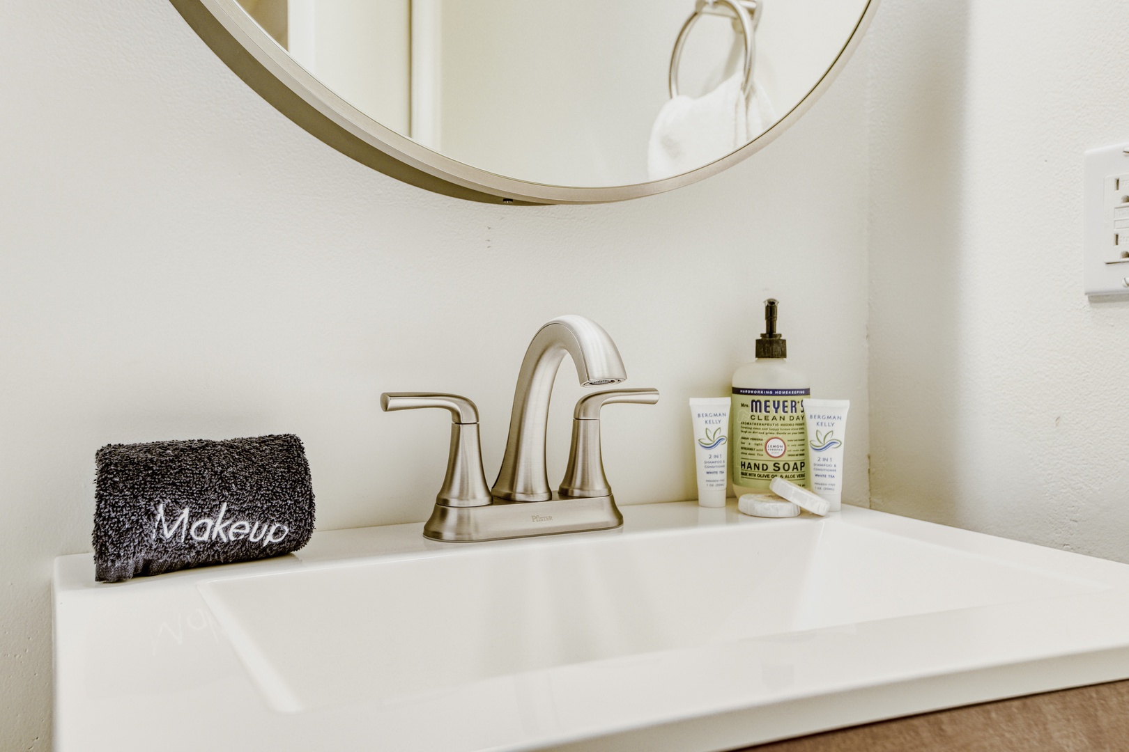 Fresh toiletries and thoughtful touches await you in this pristine bathroom, where your morning routine becomes a moment of calm.