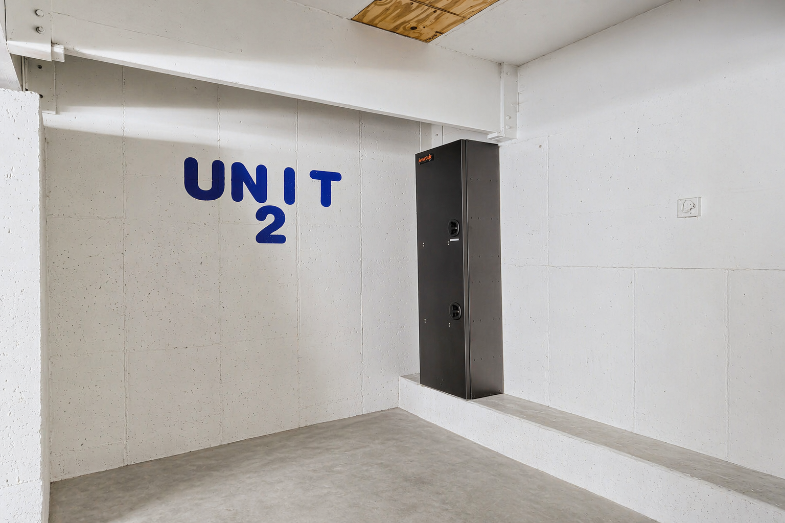 Your dedicated parking and ski storage space awaits with secure lockers and clear unit marking for easy identification.