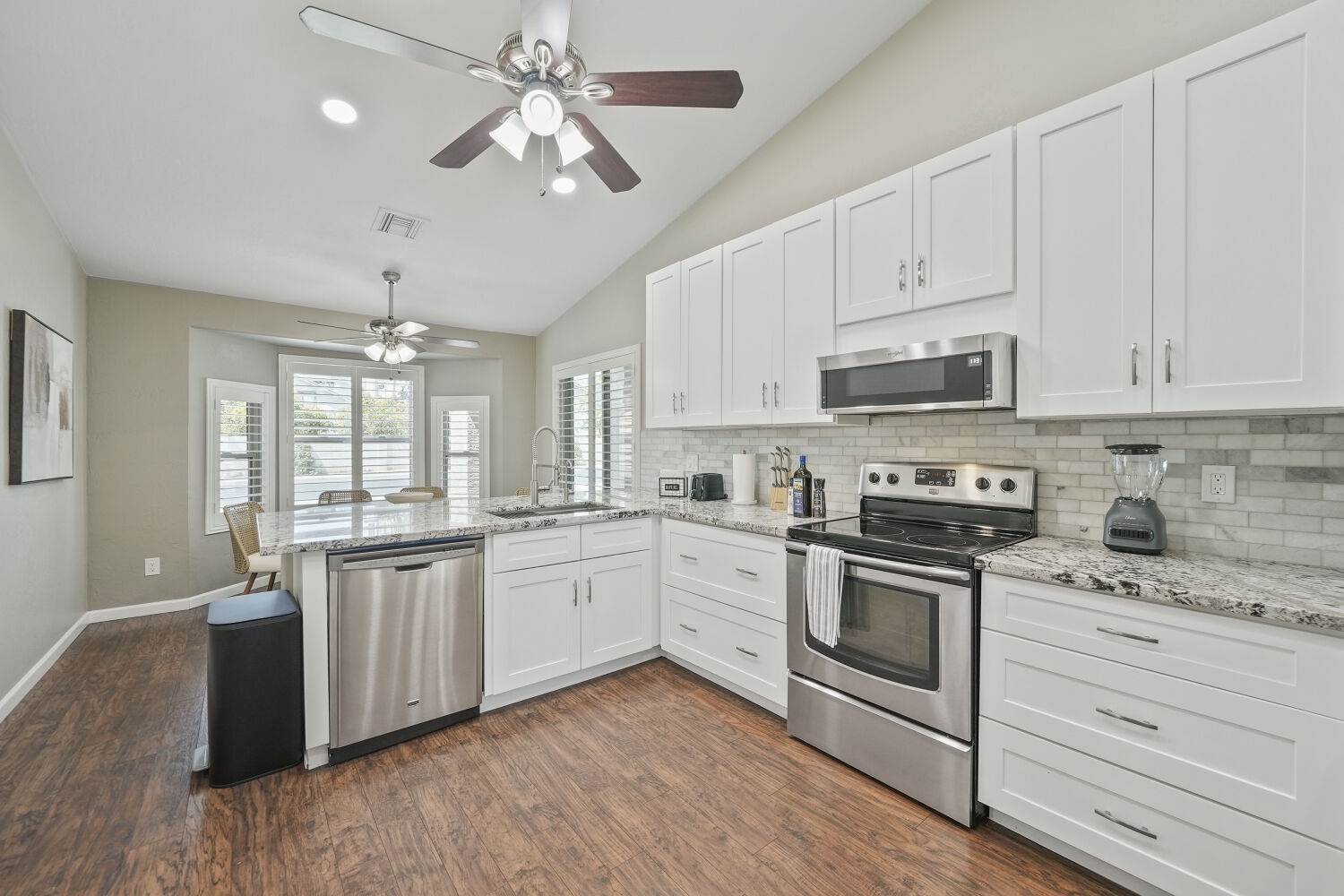 Prepare your favorite meals in this bright, modern kitchen