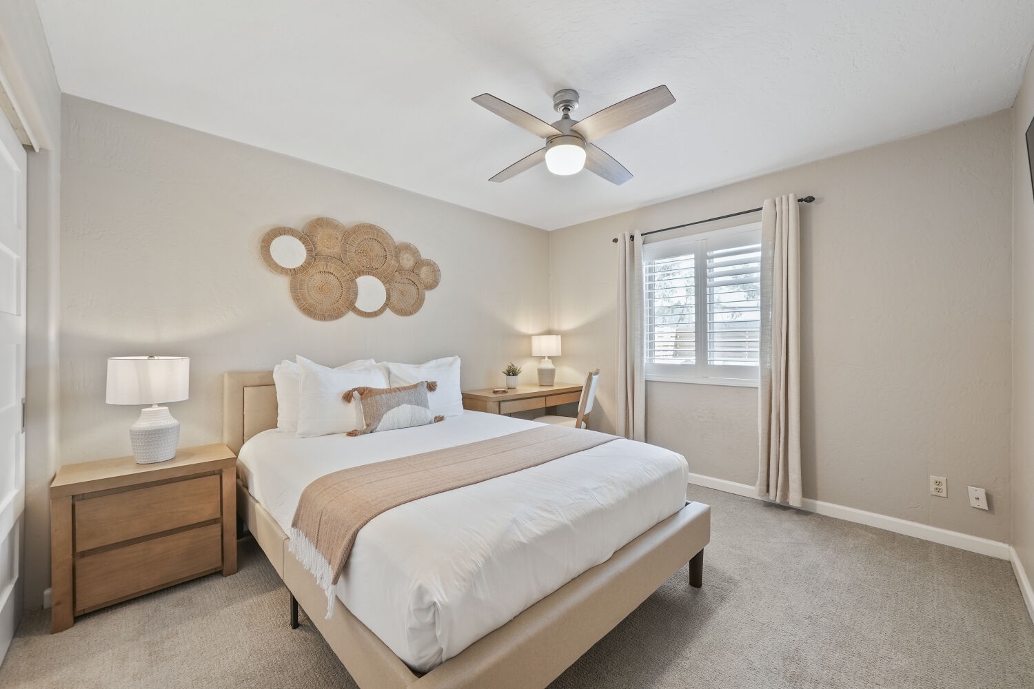 Bedroom 3 with Queen Bed and TV