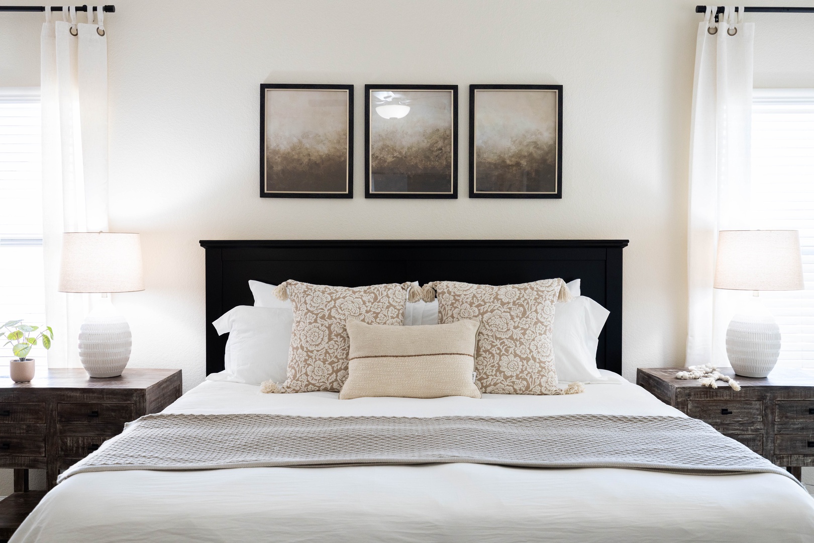 Master bedroom with ensuite full bathroom