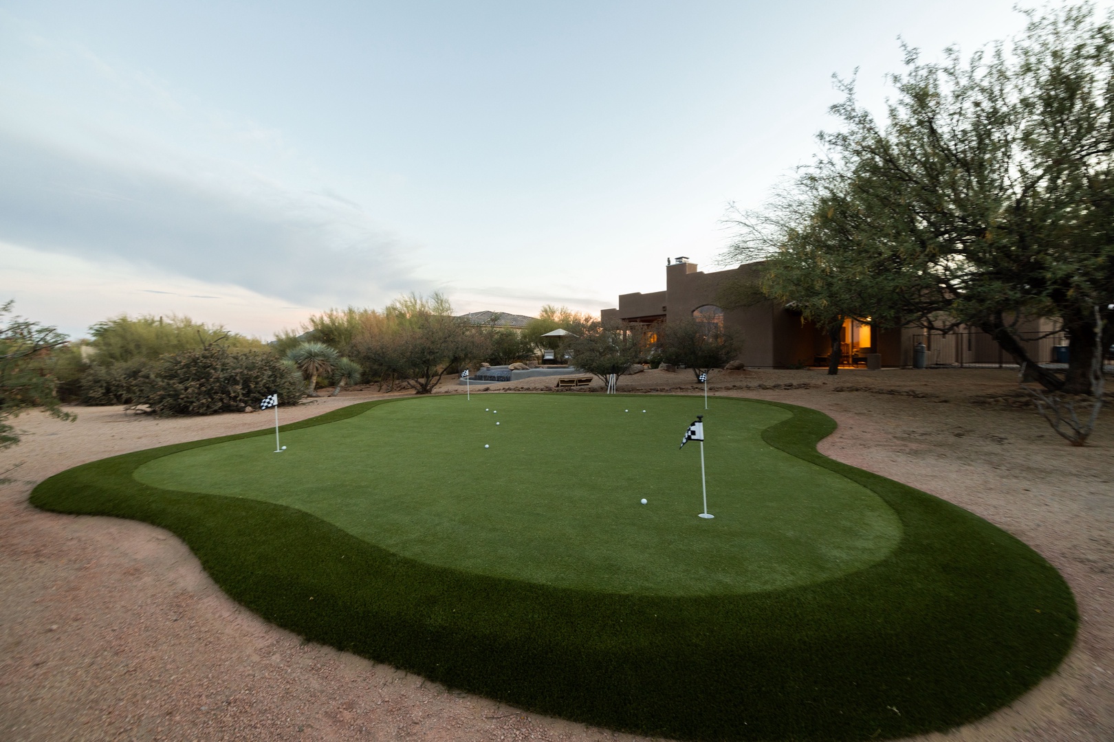 Proffessionally designed putting green