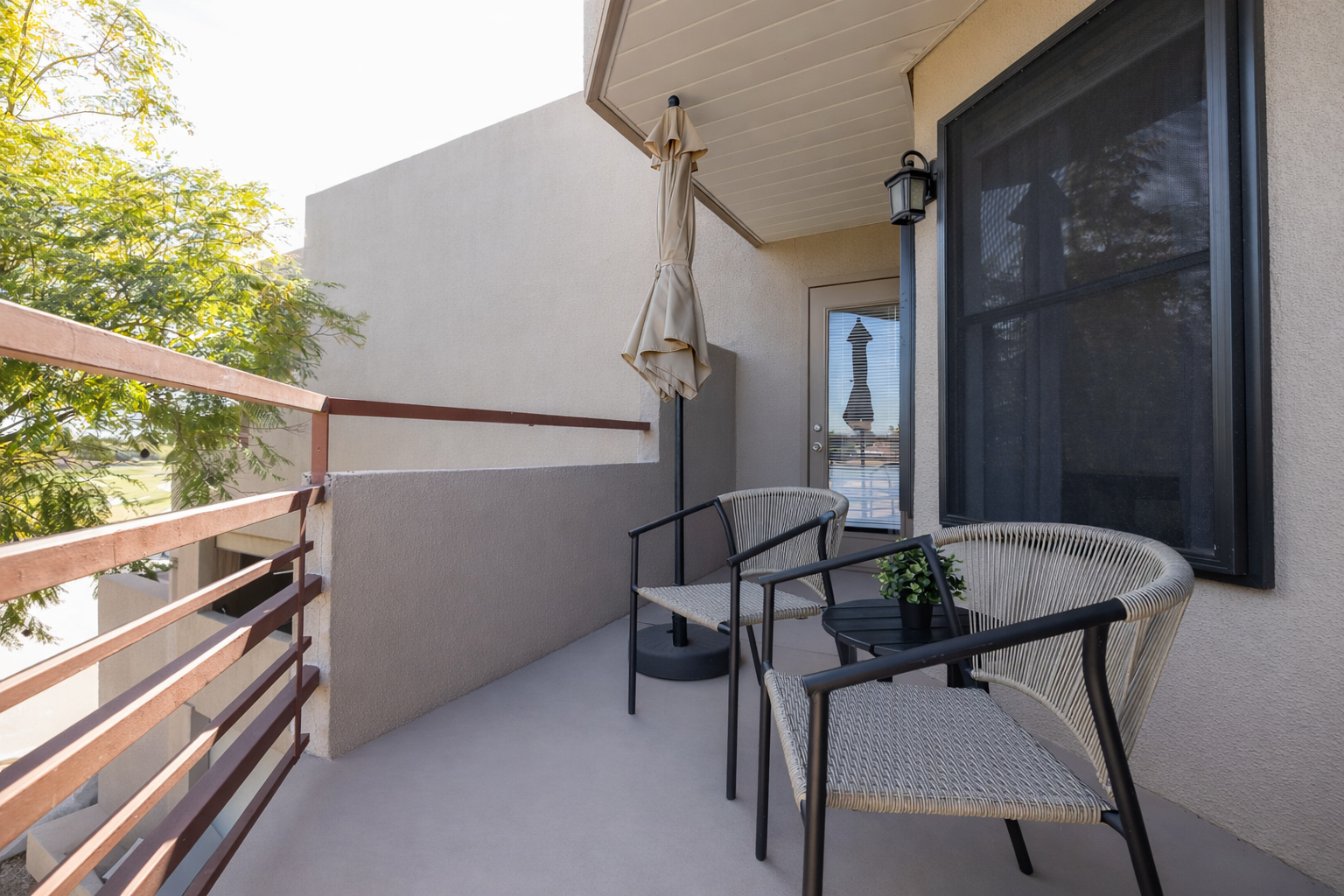 Step onto your private balcony