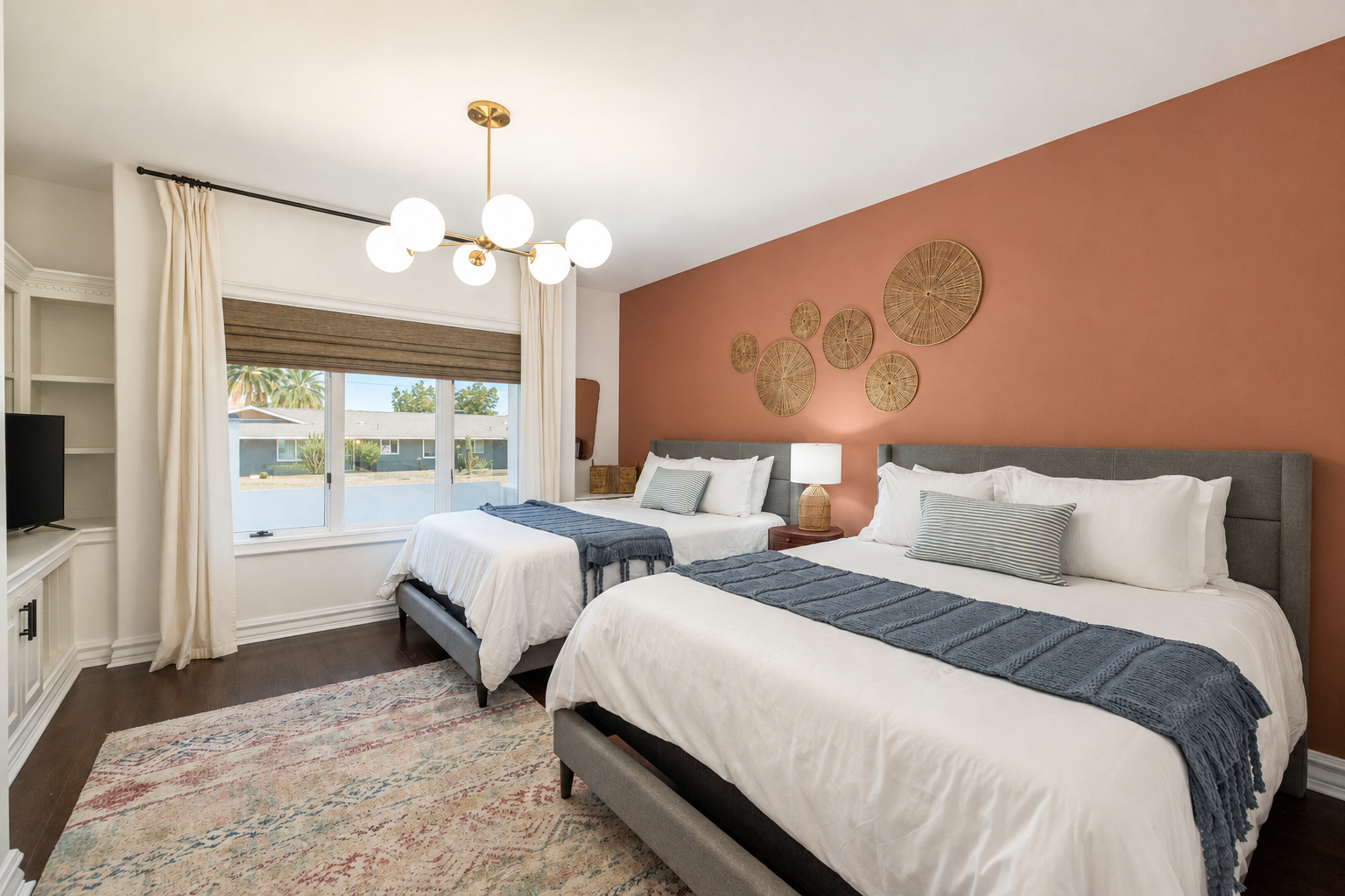 Bedroom 4 with two Queen Beds