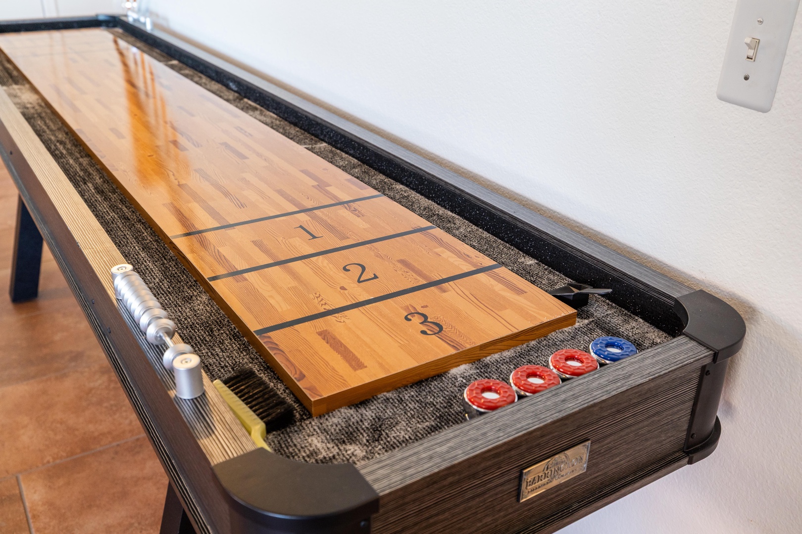 Your private shuffleboard table awaits