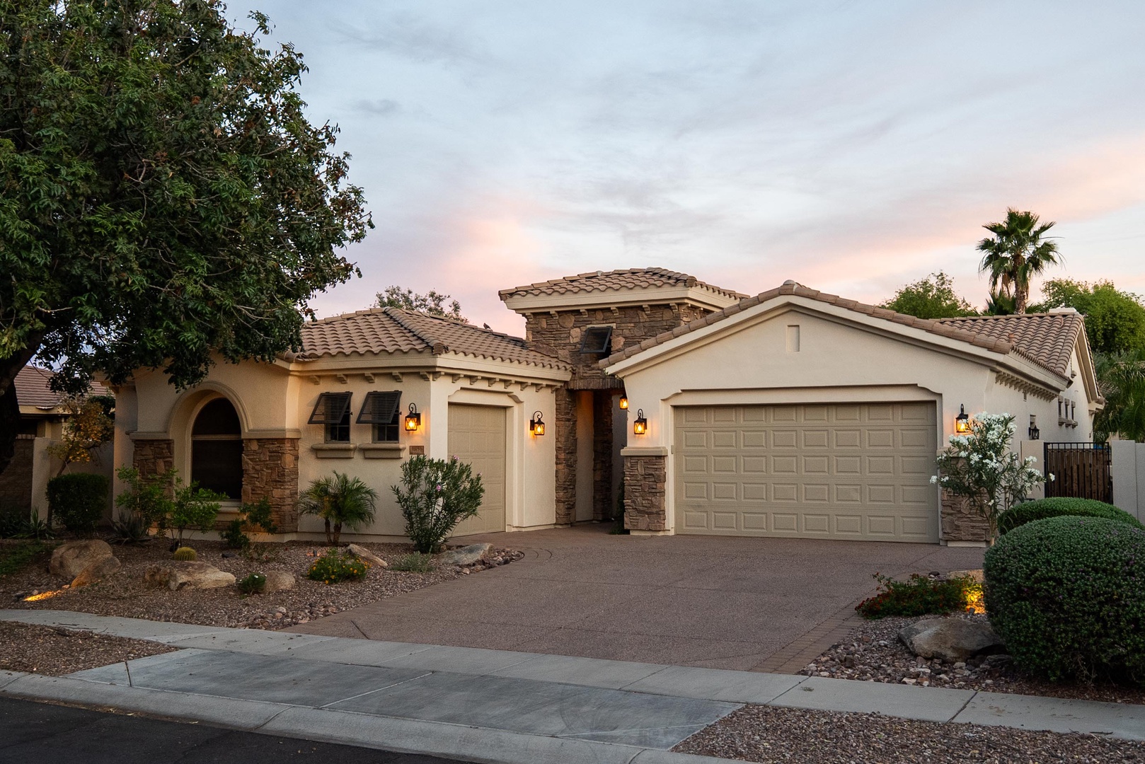 2-car garage is accessible to guests