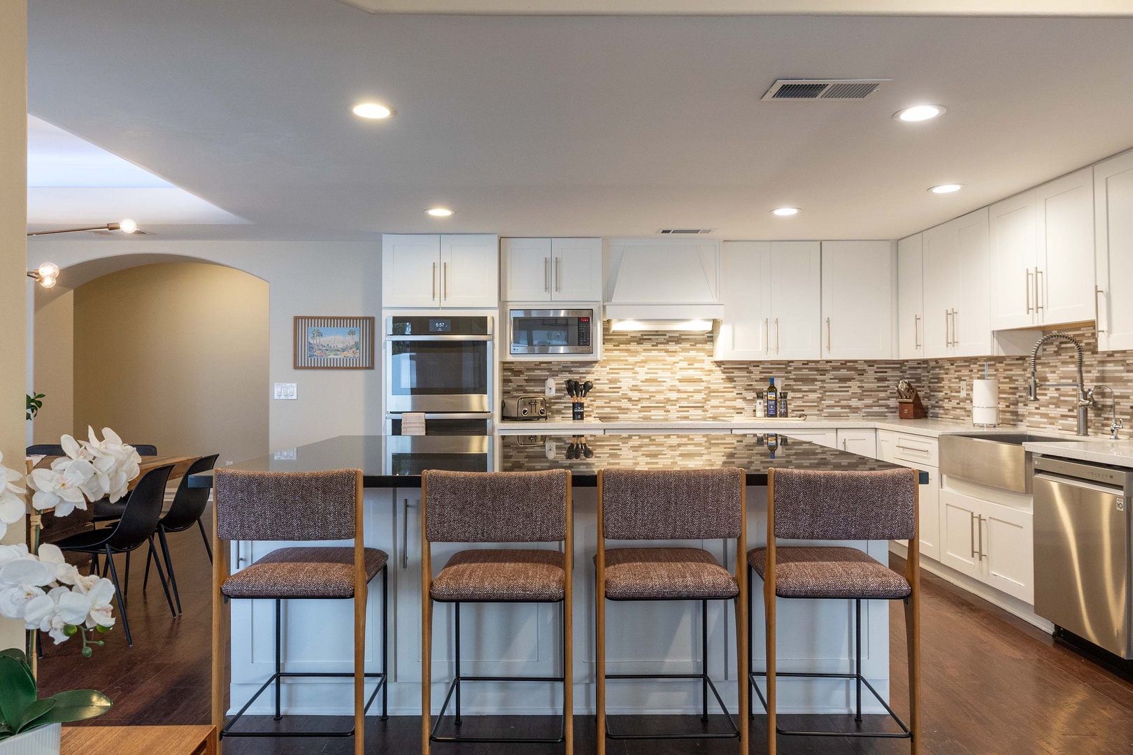 Kitchen island with seating
