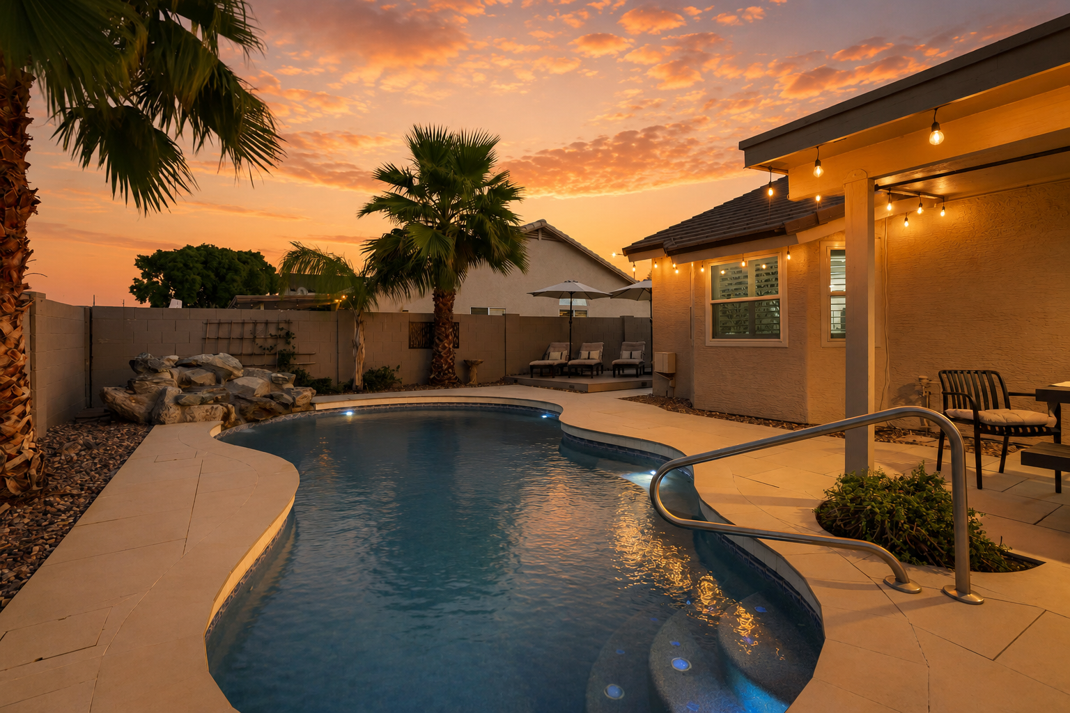 Complimentary heated pool