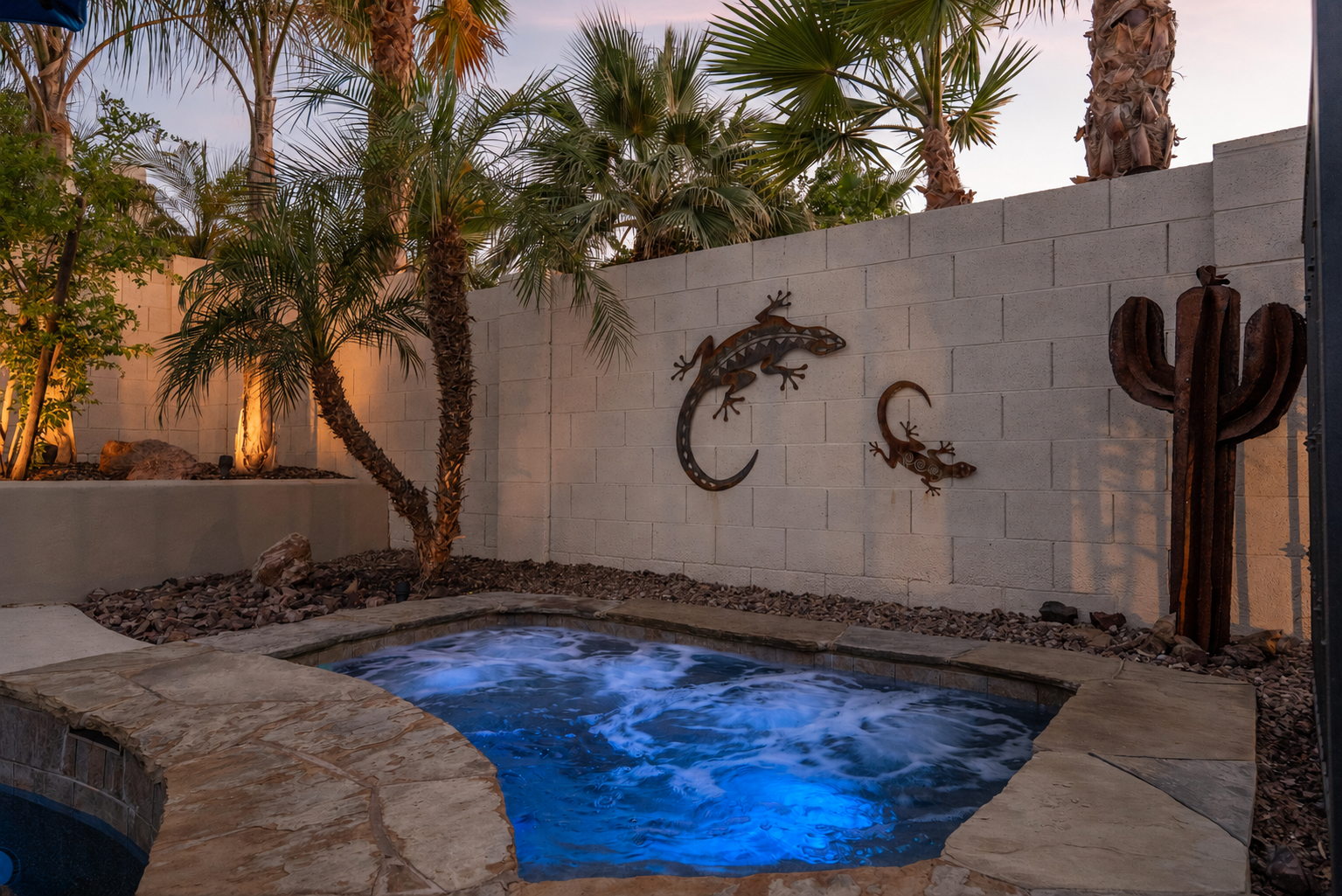 Soak tired muscles in our in ground spa