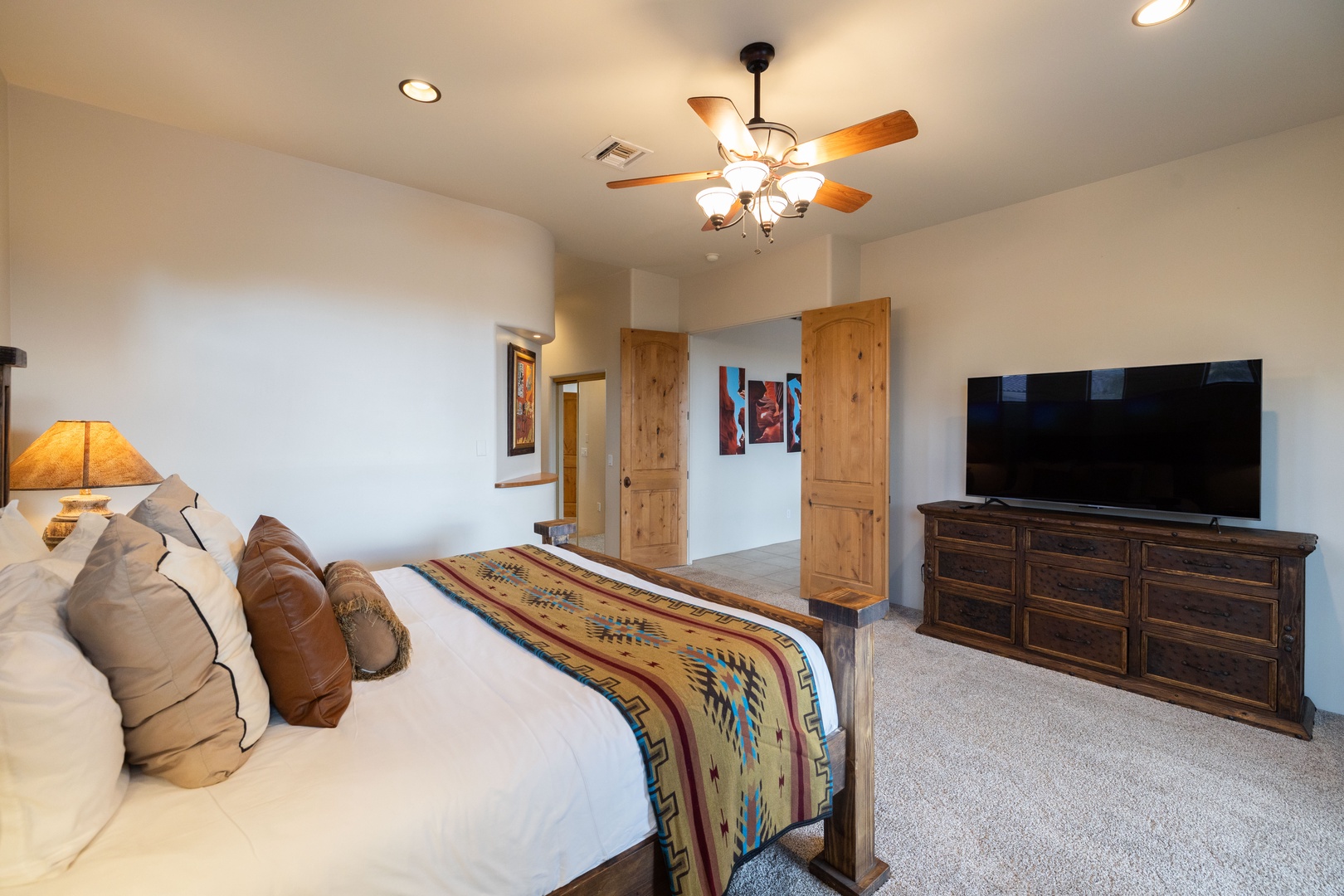 Master Bedroom with TV