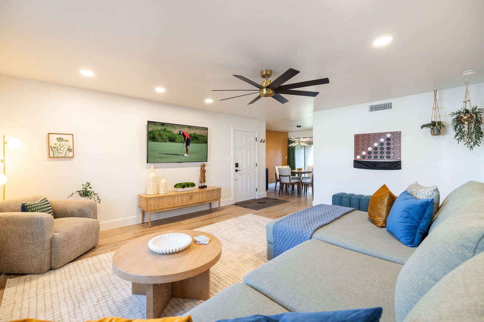 Open-concept flow to your dining space.