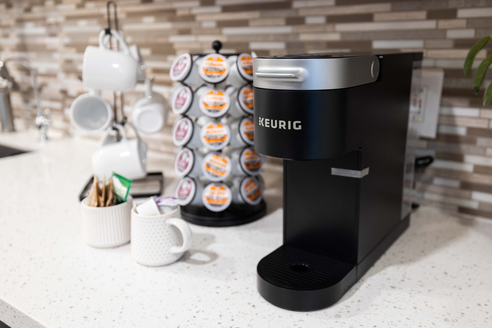 We get your stay started with some complementary k-cups