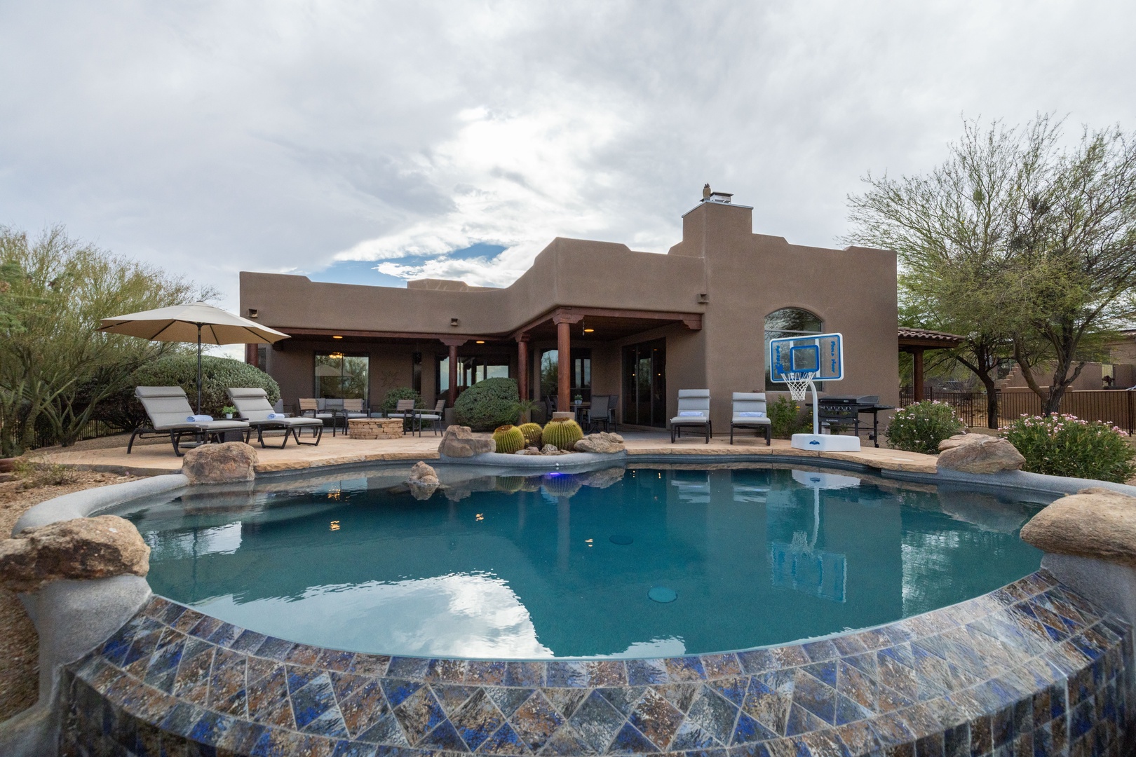 Resort style backyard