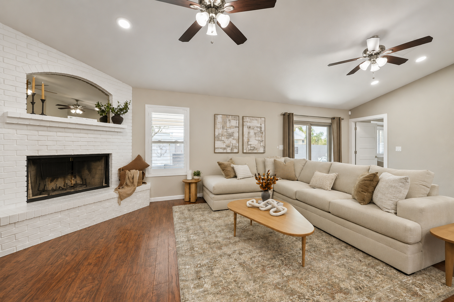 Settle in and unwind on the plush sectional