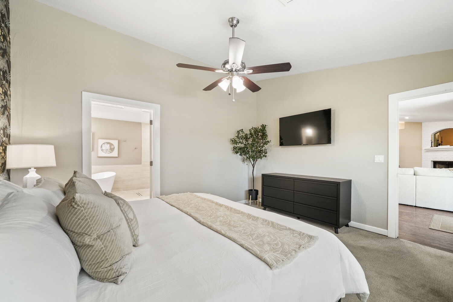 Master Bedroom with TV