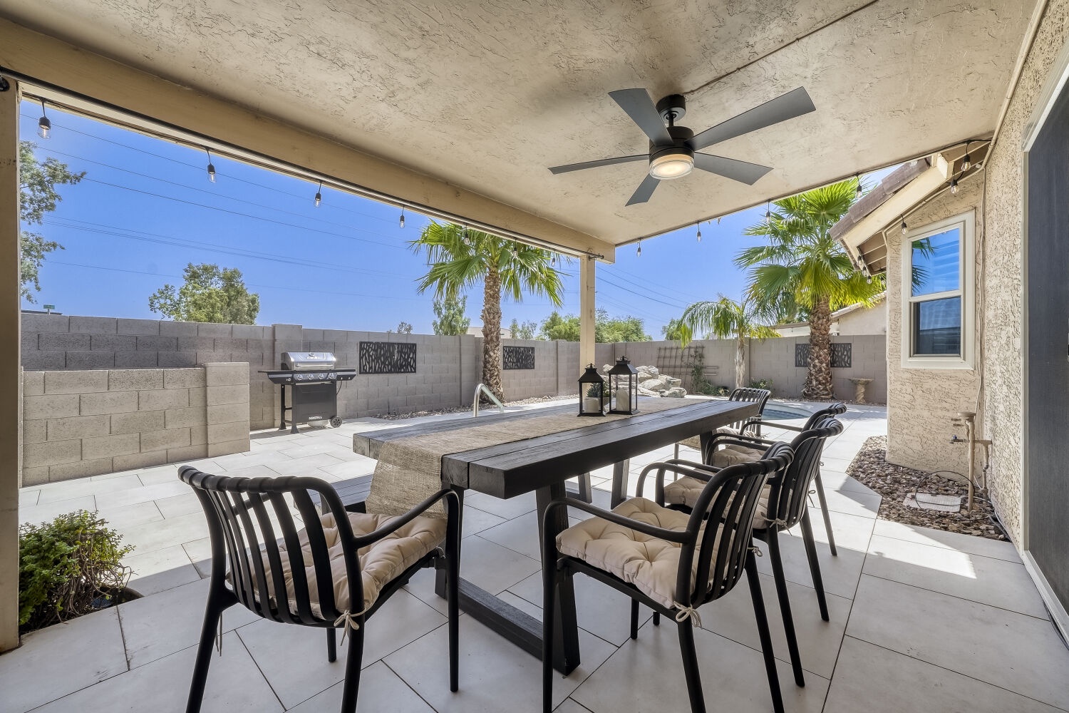 Outdoor dining table