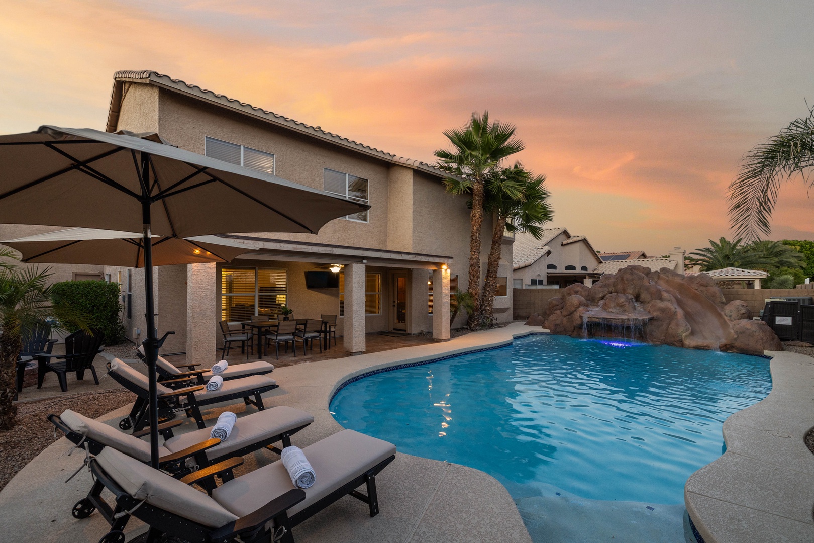 Lounge by the complimentary Heated Pool