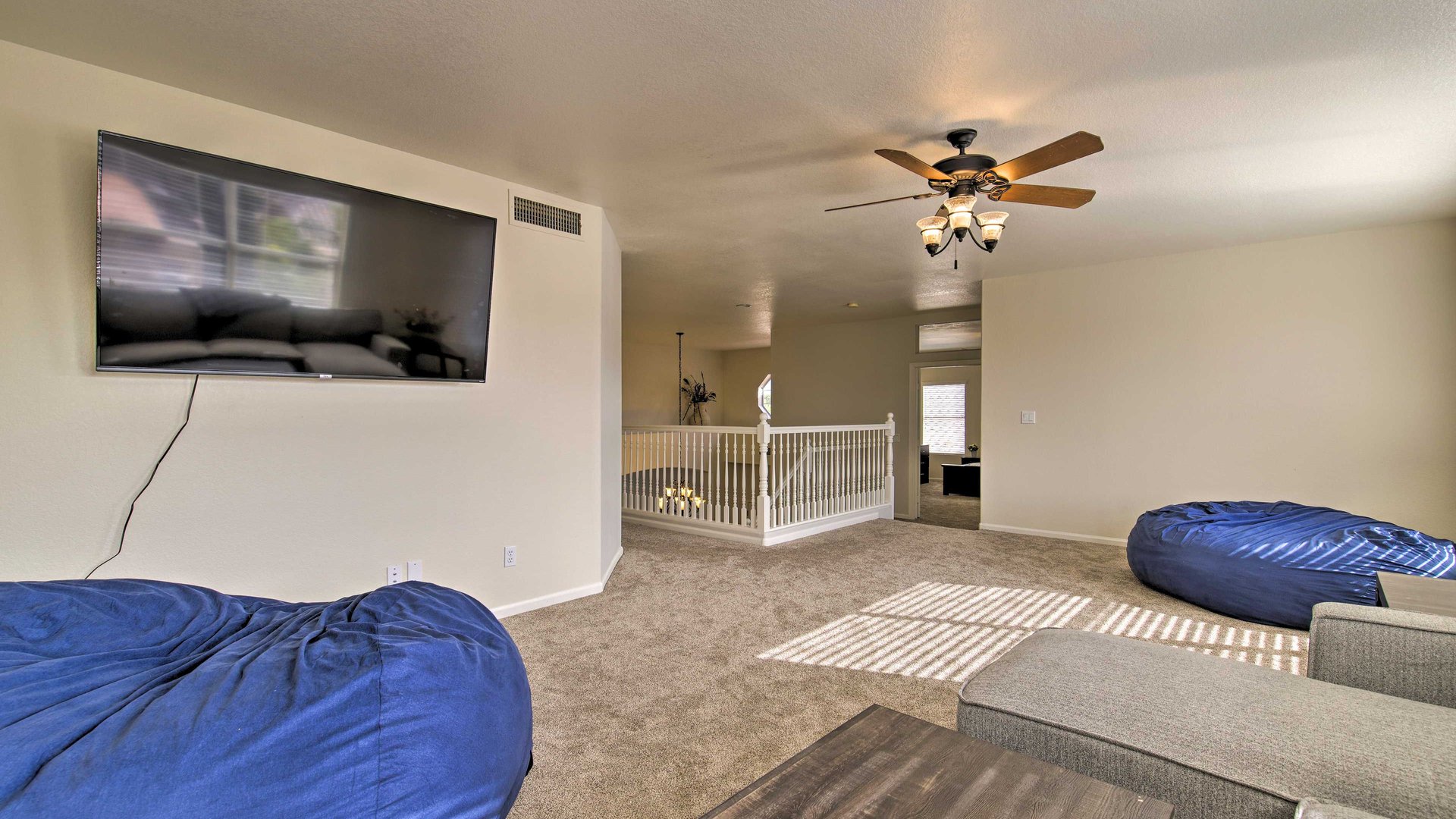 Your spacious upstairs lounge