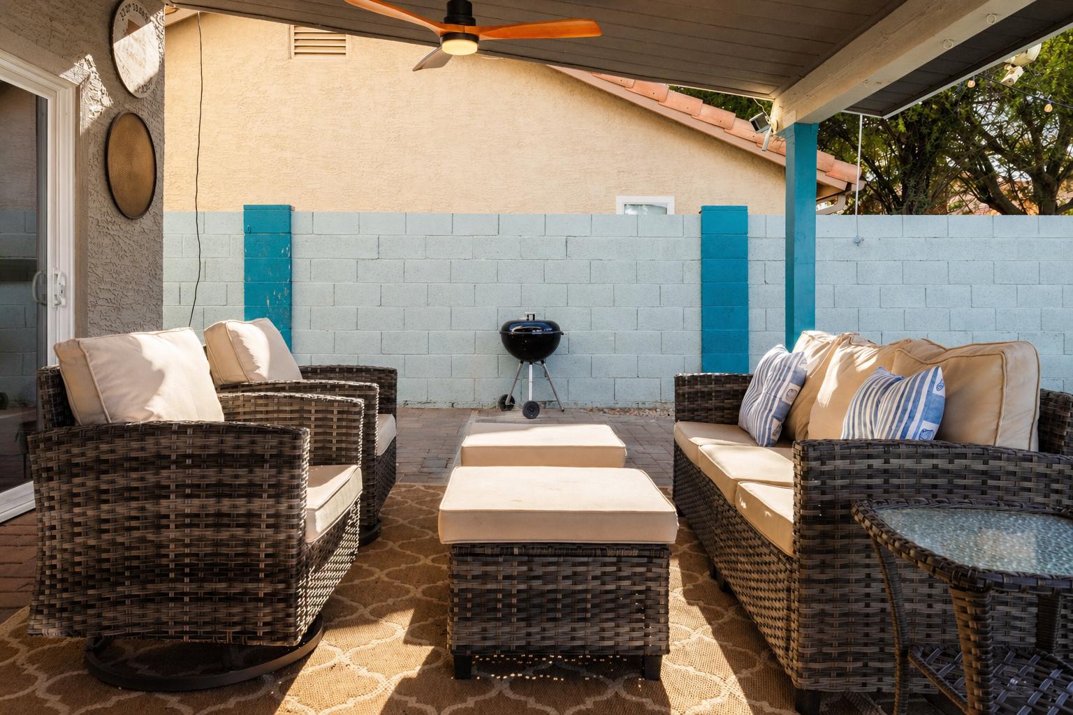 Your private covered patio