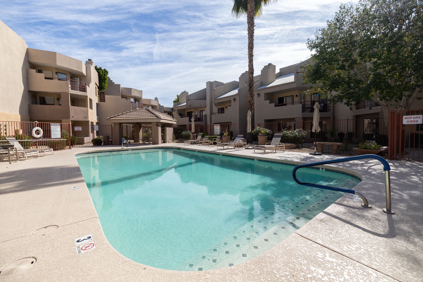 Take a refreshing dip in your sparkling community pool