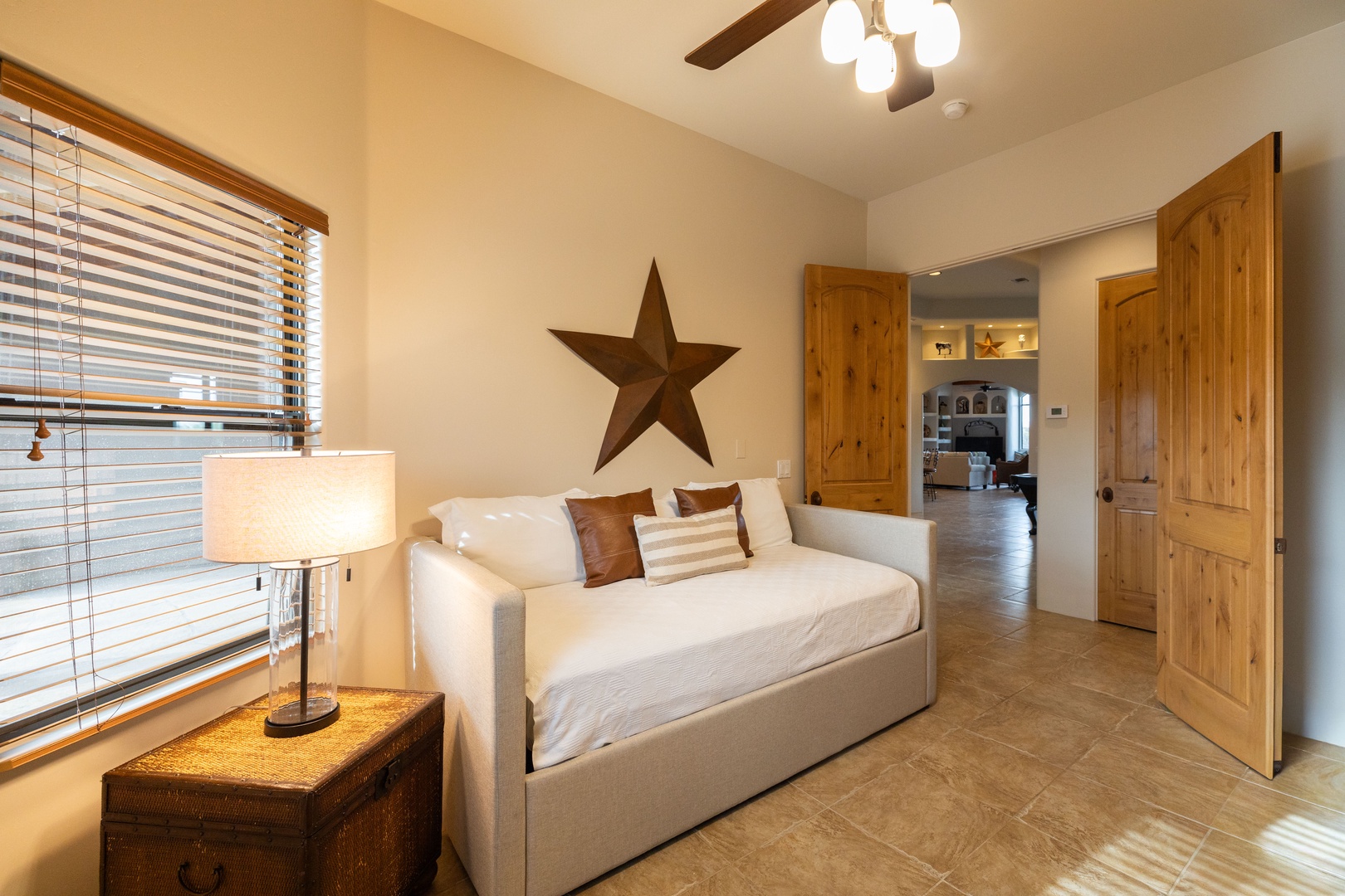 Bedroom number 4 with twin bed and desk
