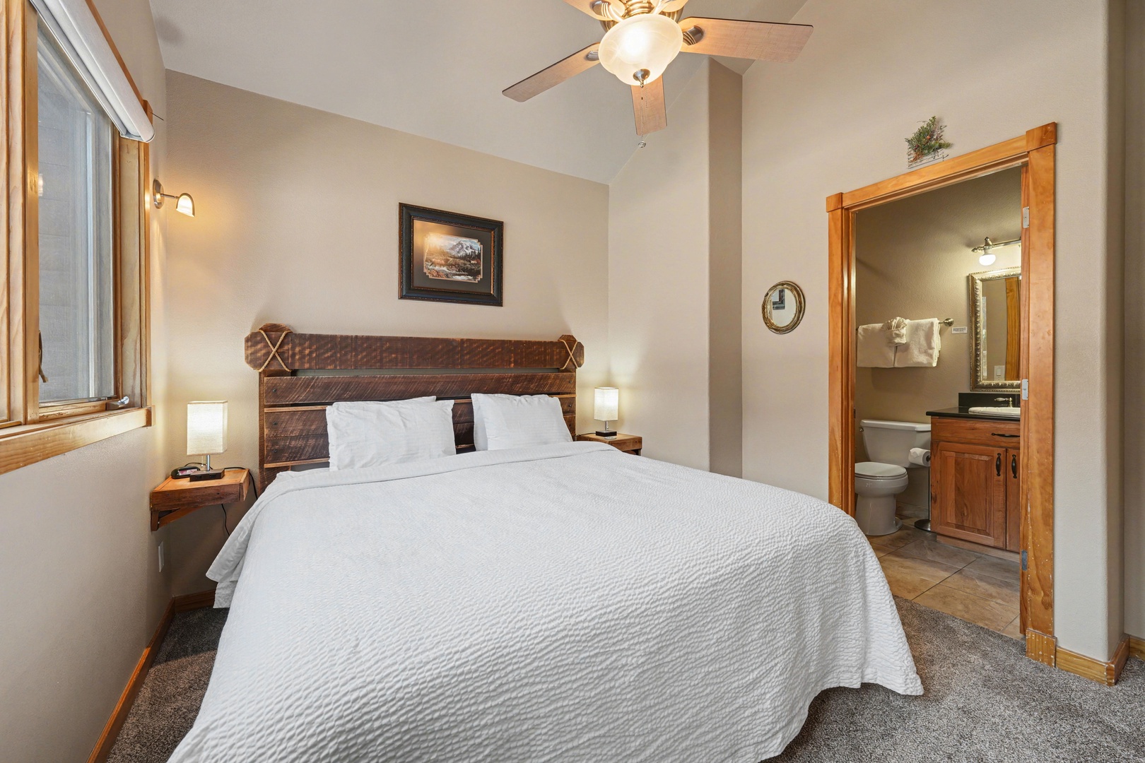 The primary bedroom features an ensuite bathroom