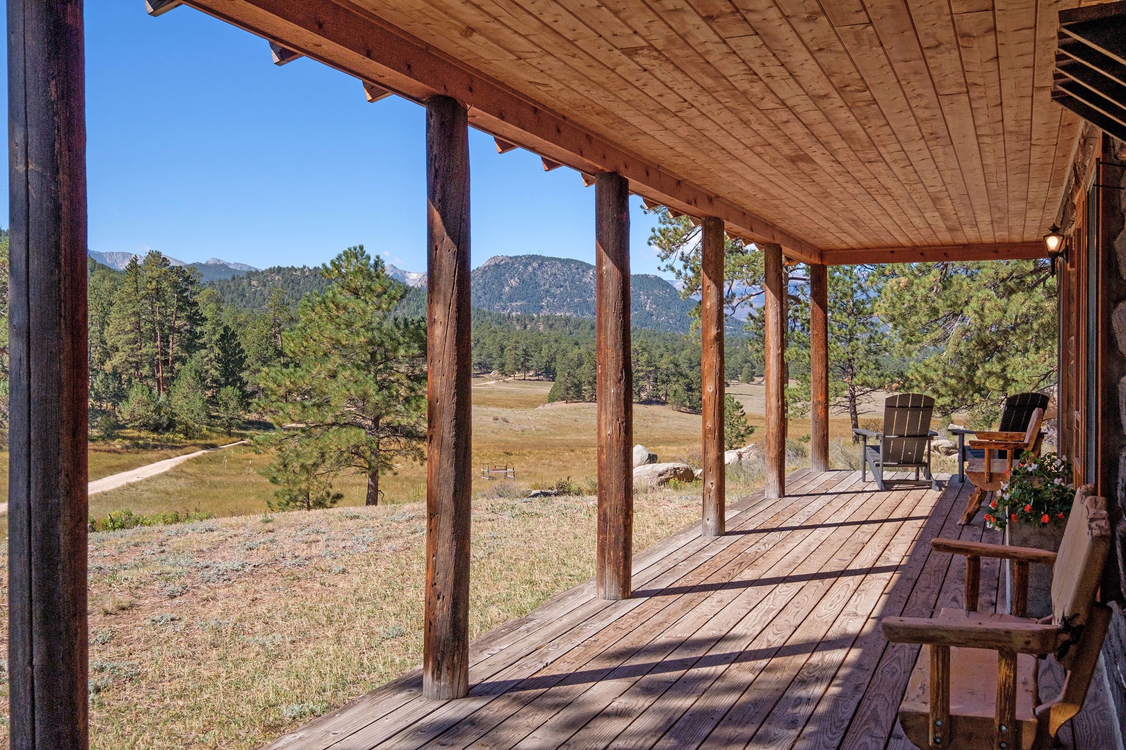 Exterior view of property from the deck