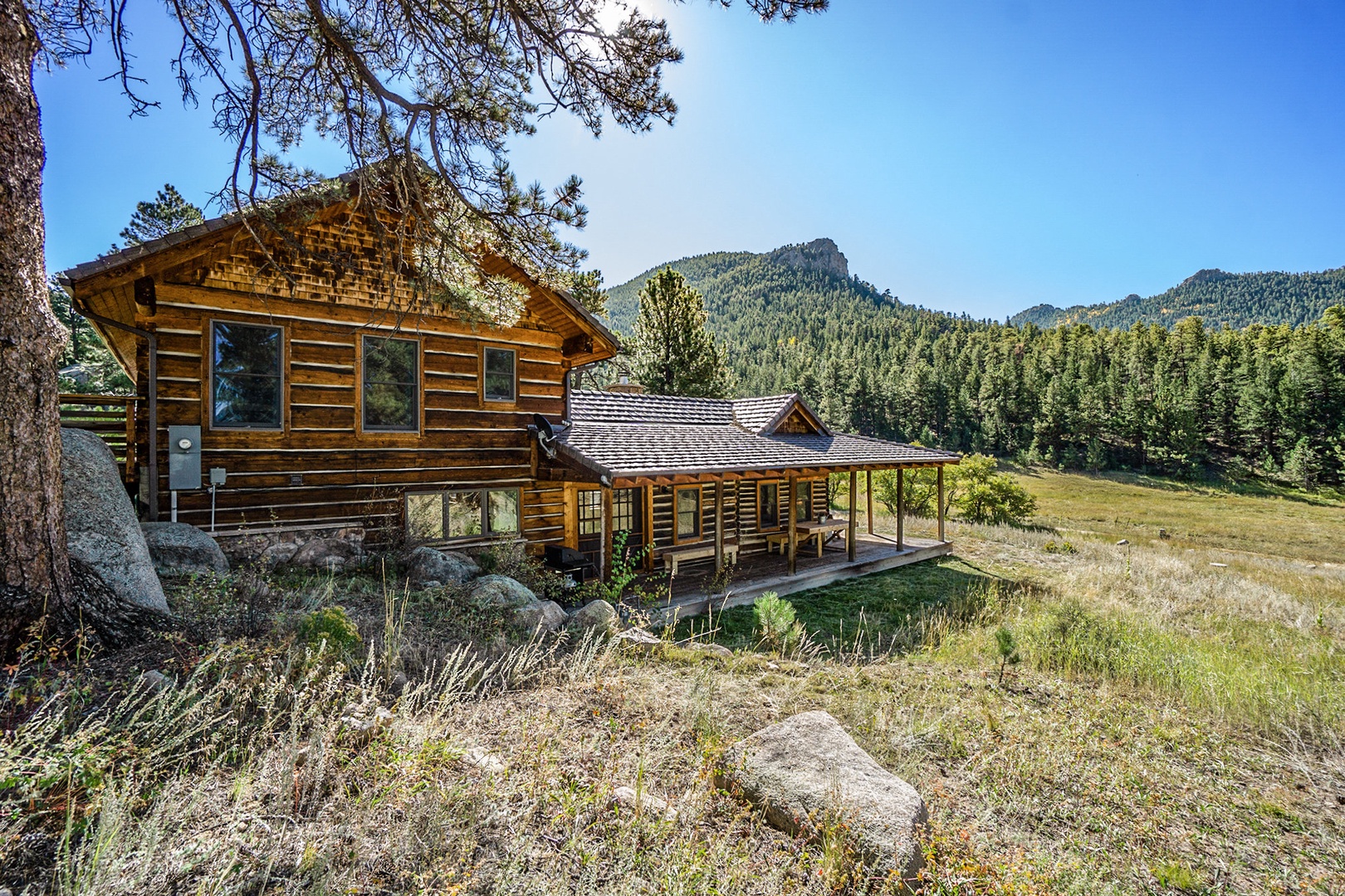 Exterior view and the surrounding property