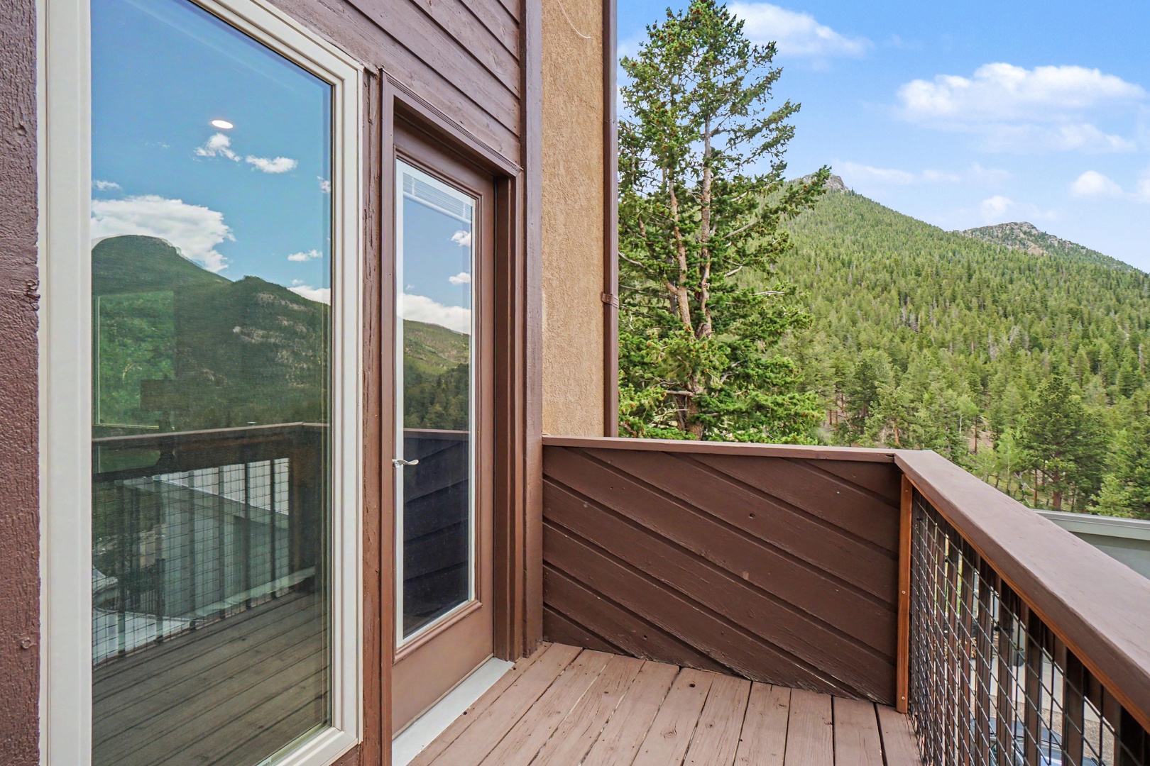 Your secluded balcony surrounded by natural beauty.