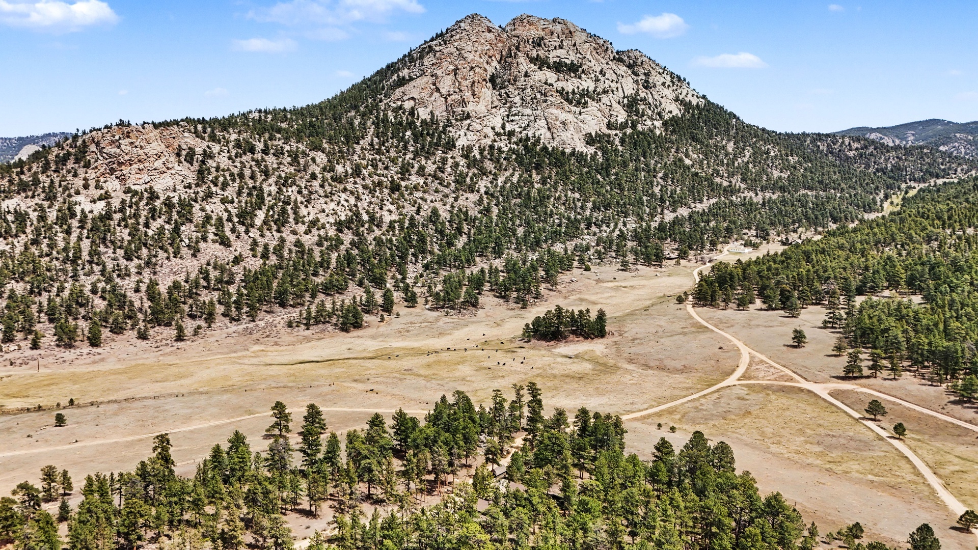 Aerial view of Mount Olympus